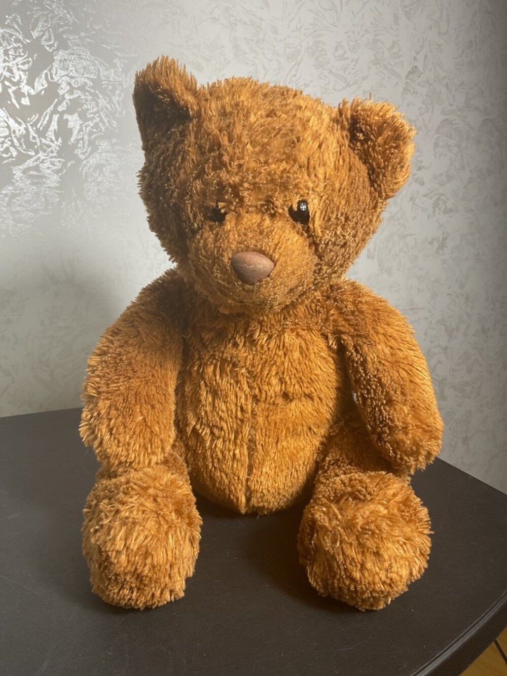 Vintage Aeropostale Shaggy Brown Teddy Bear Plush Cuddly Y2K Retro Aesthetic 15"